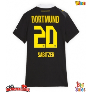 Borussia Dortmund Marcel Sabitzer #20 Replica Away Stadium Shirt for Women 2026-27 Short Sleeve